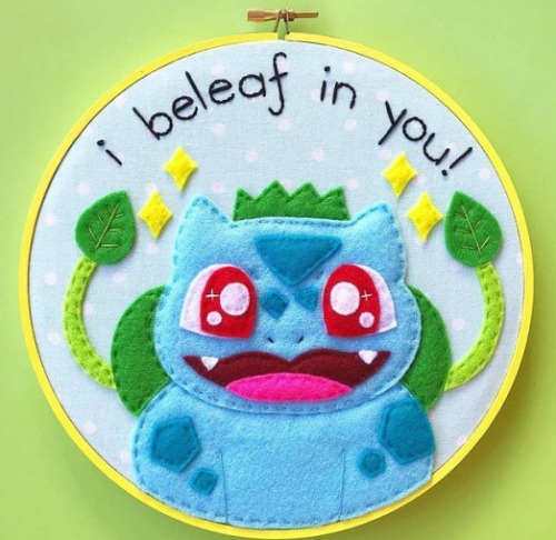 retrogamingblog:Pokemon Embroidery Hoops made by IggyStarpup