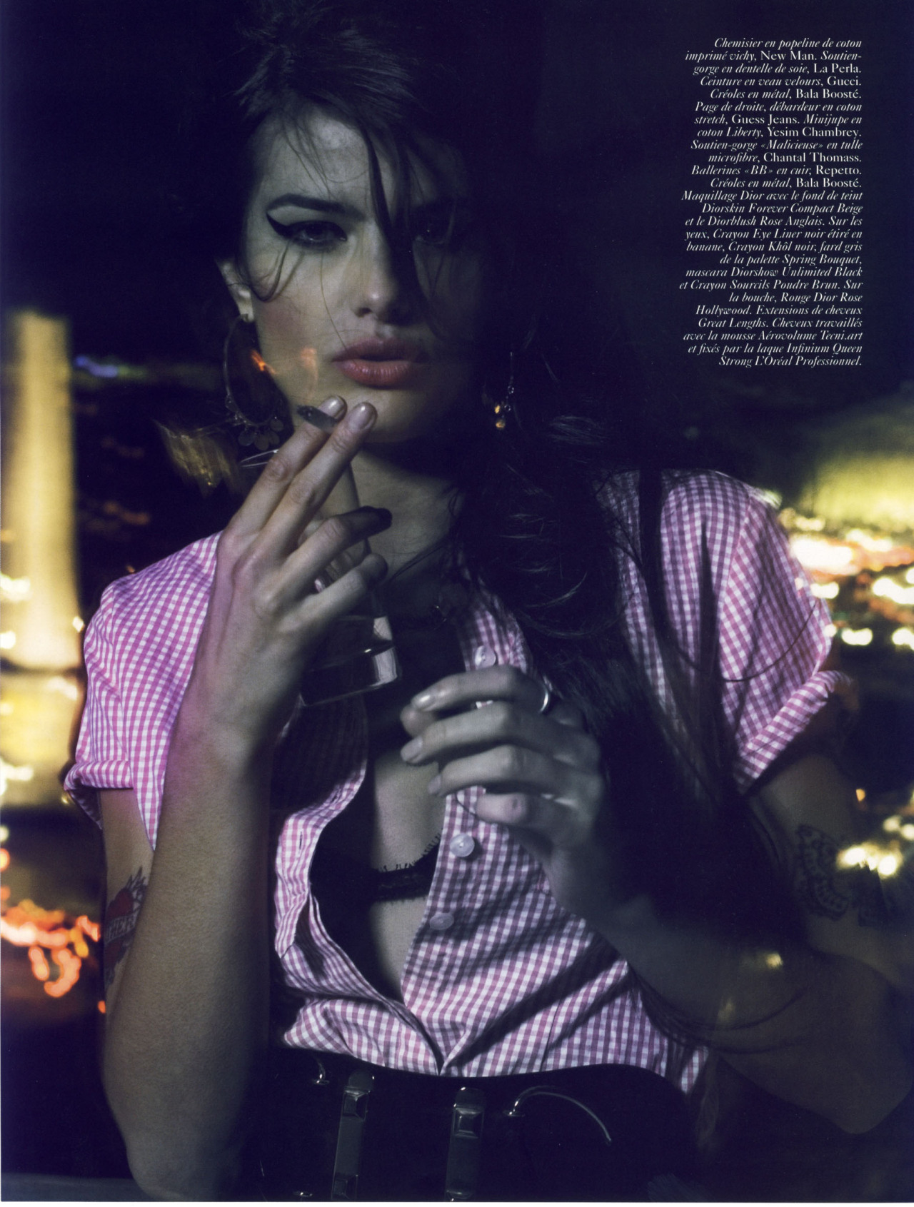 lelaid:Isabeli Fontana in L’Idole for Vogue Paris, February 2008Shot by Peter LindberghStyled