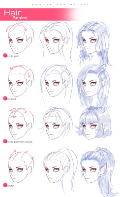 drawingden:  How To Draw Hair 2 by wysoka  