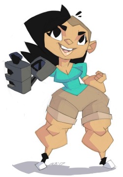 geekyanimator:  Part of an art trade with @jmdurden of his character Leah!