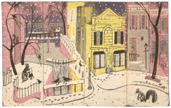 Archivesofamericanart:  A Snowy Scene For A Snowy Day. You Can See This Charming