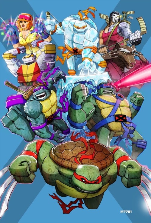 X-Men and TMNT mashup by M7781