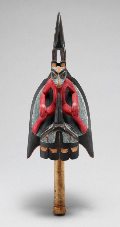 Raven rattleDate: 19th centuryGeography: Skidegate, British Columbia, CanadaCulture: Native American