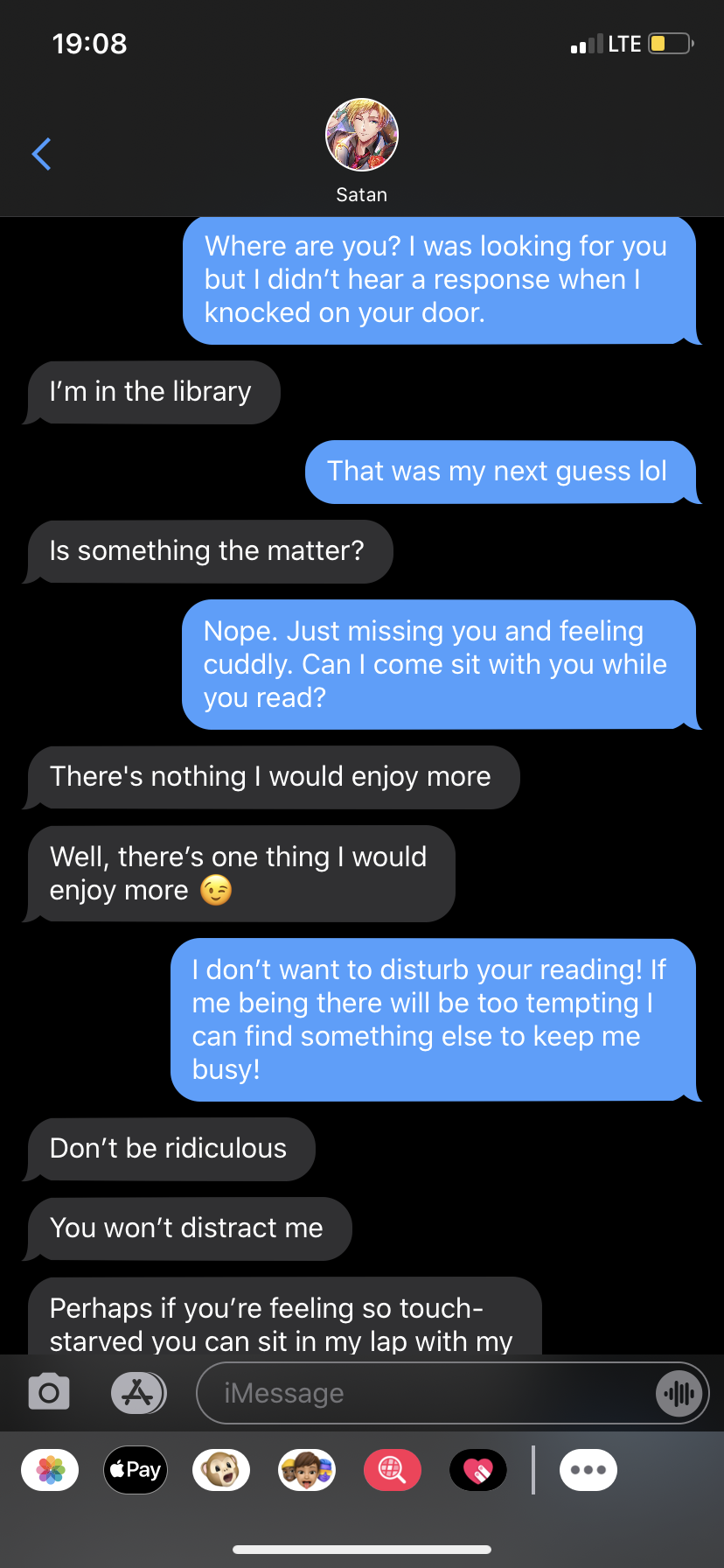 Spicy Demon Texts — I really need some Satan and cockwarming. Do with...