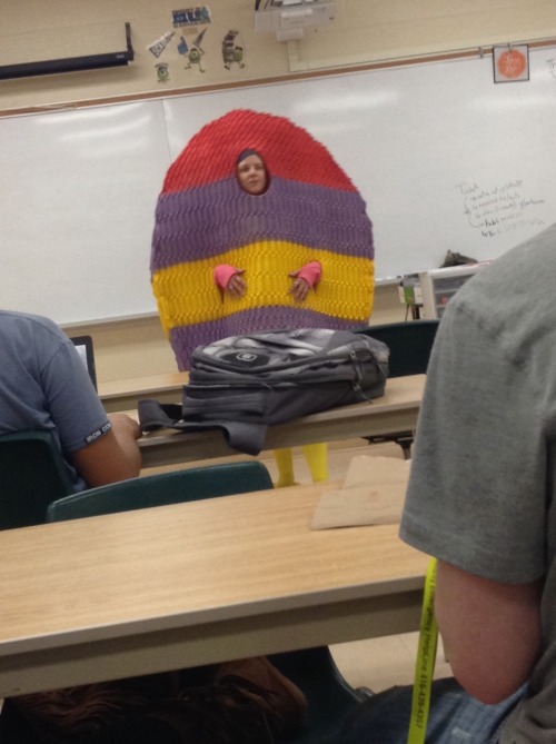 fr0styfingers:fr0styfingers:MY BUSINESS TEACHER IS DRESSED LIKE A GIANT EGG FOR EASTER SHE HAS CHICKEN FEET ON TOOSHE DOES STUFF LIKE THIS FOR EVERY HOLIDAY I LOVE HER SO MUCH  Pls make my business teacher famous over the weekend I’ll show her on Tuesday