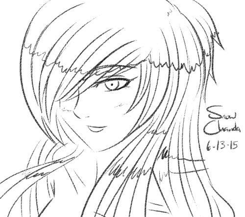 snow-chanda: A quick doodle of Destroyedchildhood’s OC, Ashella from memory~! &lt;3