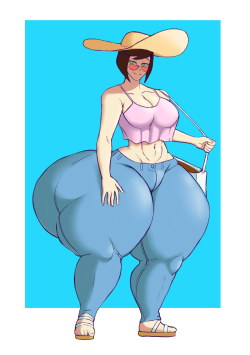 theselfsufficientcrescent:  Summer time Madeline in some good ol’ tight denim.  