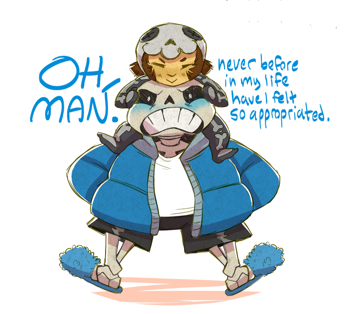 sabrebash:  More halloween Undertale. Secretly Sans loves it. 