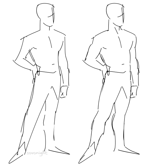 Male Fashion Figure Template – 9 Heads Fashion Croquis – Catwalk Pose -  Crella