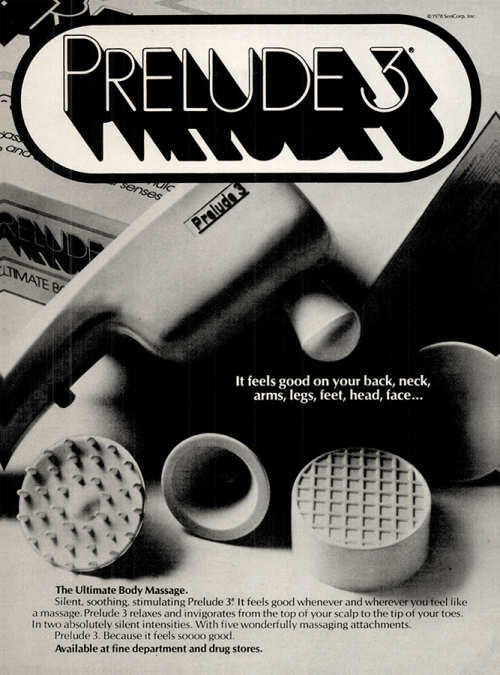 Prelude 3 Massager, 1978