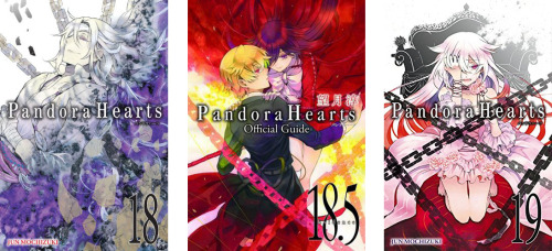 theladysilvermoon:Pandora Hearts volume 1-24 + Official Guides
