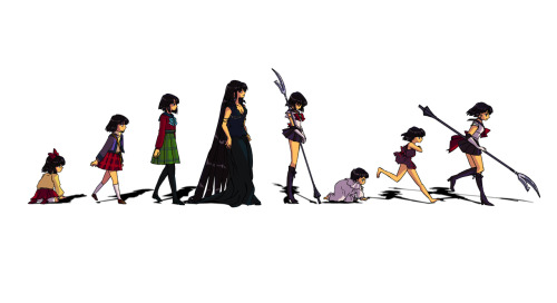 magicalgirlproject: The evolution of Sailor Saturn. By 104578