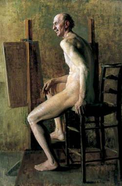 William Dobell (1899-1970) - Male nude seated