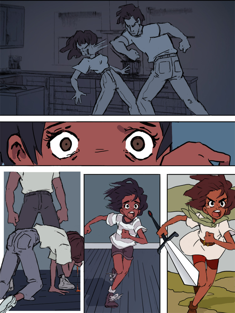 thenamesmadlibbs:  Born to Fight A short comic I made.   