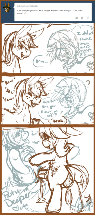 ask-skuttz:  Delta. Tango. Foxtrot.  Sometimes jackasses can be cute. ;P Especially if they have cute pick up lines.