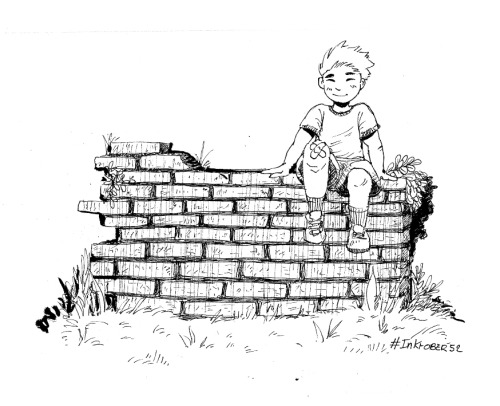Inktober52 - Brick Can’t deny pink bricks are my favorites… #Toulouse And… &ldqu
