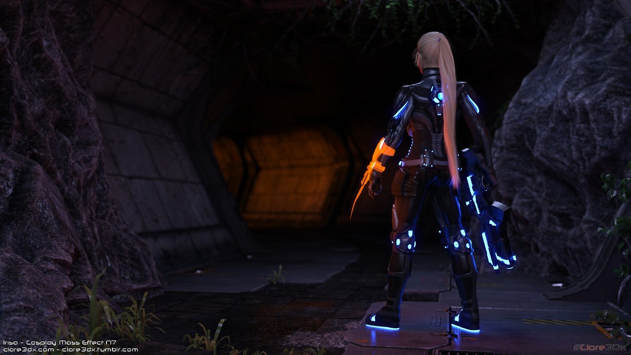 Post 554: 3Dx Collaboration: Cosplay! - Irisa, Mass EffectSpecial Resource:   Omniblades