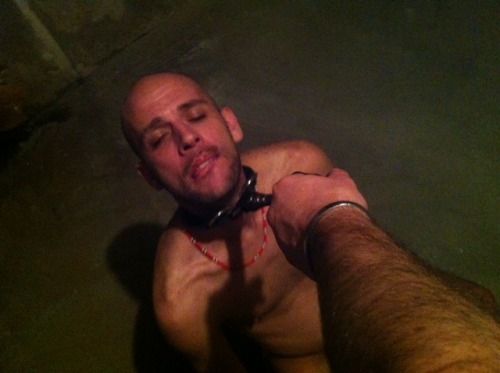 yoloswagto:  Getting stomped on and made to roll around in the dirty basement… Just like the worthless slut I am!