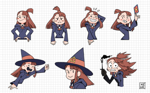 A bunch of expressive Akko stickers we had fun to design with @knnad Available HERE : )