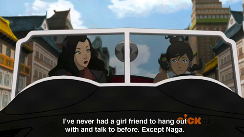 thefilmfatale:This is why I love The Legend of Korra, a show that portrays female camaraderie instea