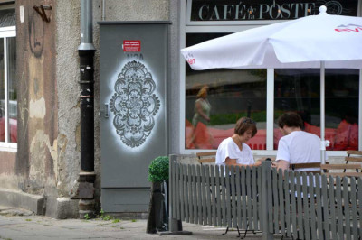 Doilies FTW!
laughingsquid:
“ ‘City Decor’, A Street Art Project Featuring Decorative Doily Stencils by Artist NeSpoon
”