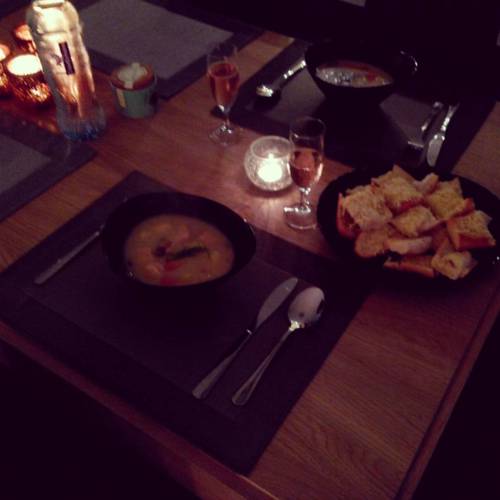 Yummy…!! #lohikeitto #lapland #potatosoup #garlicbread