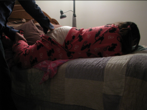 kneel-serve-and-obey: Naughty girls get spanked and sent to bed.