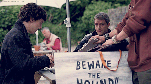 aconsultingdetective: ∞ Scenes of Sherlock Well, you’re gonna lose your money, mate.
