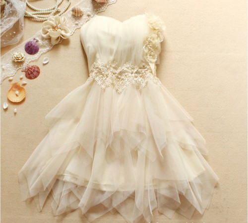 Homecoming dress White Sleeveless Knee-length Chiffon Pleated Elegant Dress Cocktail/ Evening Dresse