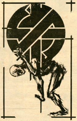 babylonfalling:  Crass Illustration by Ian Wright 