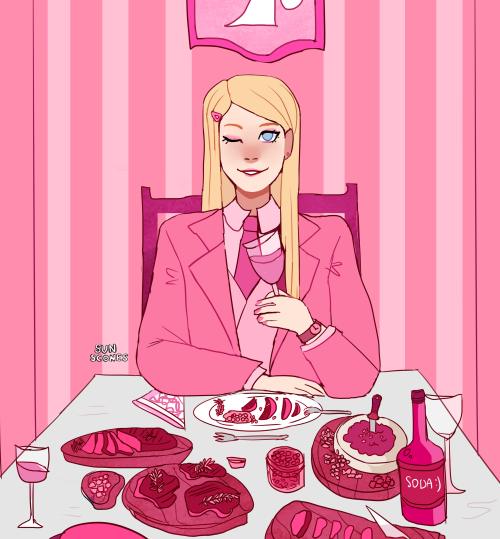 sunscones:may i interest you in some pink meat with barbie-q sauce?