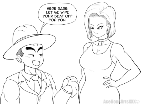 aceliousartsxxx: Inspired by @toshkarts reply on this post  Also a nice throwback to Krillin’s old suit :) @chestnutisland Picarto - Twitter - Buy Me Coffee - Donate  God, this killed me!