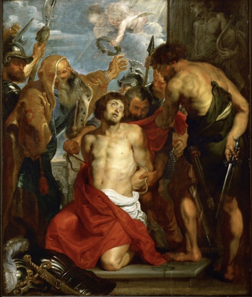The martyrdom of Saint Georges.1614-1615.Musée des Beaux-Arts, Bordeaux, France.Art by Peter Paul Ru