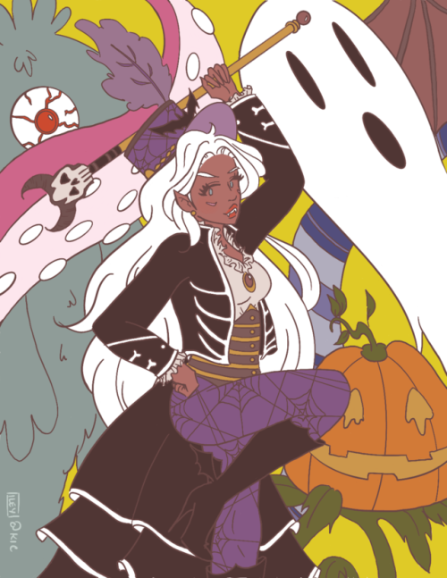 kicdoesthings:  Allura as the grand marshal of a spooky midnight parade. If you’re not careful