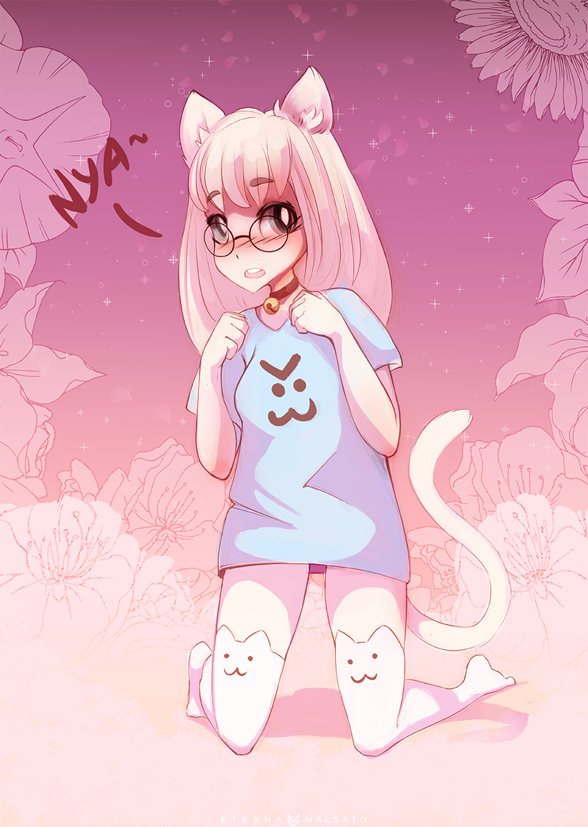 Little something for my precious lovely cat @littleweirdoneko &lt;3&hellip;as