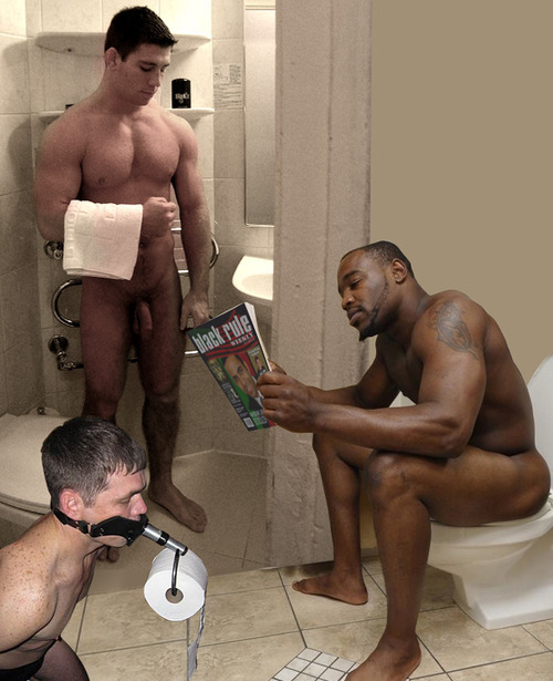 bringingdownthewhiterace:  Good House honkies that know how to serve a Sir!