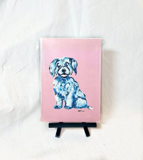 Maltese Dog Art Print //HoundMadeGifts