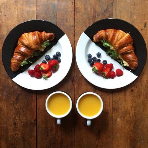 boredpanda:    Loving Man Makes Symmetrical Breakfasts For His Boyfriend Every Morning  