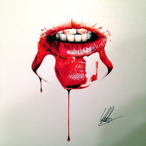 escape-to-art:  Bloody drawings by Chris Clarke.  Check out his Instagram for many more hyper-detailed drawings, inverted drawings, geometrical drawing, and colored drawings. (Not just bloody) Instagram // Shop // Contact Please do not remove the links,
