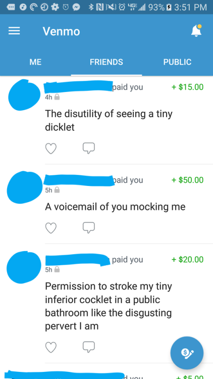 My boy begged me to post these screenshots of what he’s paid me today and write about how pathetic h