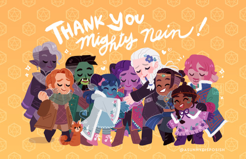 Thank you for all the adventures, Mighty Nein! ❤