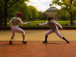 crossmaddsheart:  Fencing foil outside in