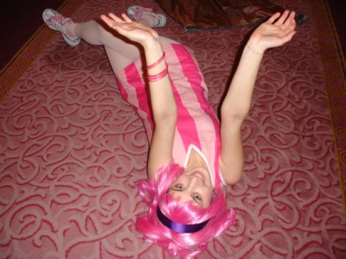Part 2 of various people cosplaying as Stephanie from Lazy Town.
