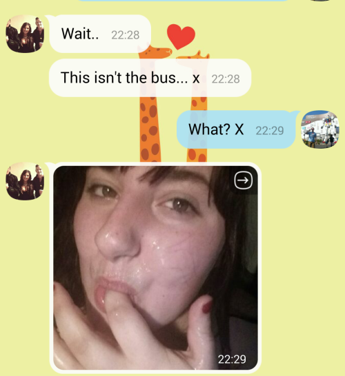 fortygigserver:  Sent her on a bus home to her parents, thinking she might have missed a bus. She sends me this instead. Don’t know what she has been up to now!