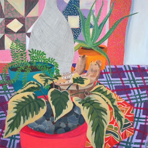 missannavaldez:Anna ValdezStill Life with Pig’s Jaw - oil on canvas, 30 x 30 inches. 2014