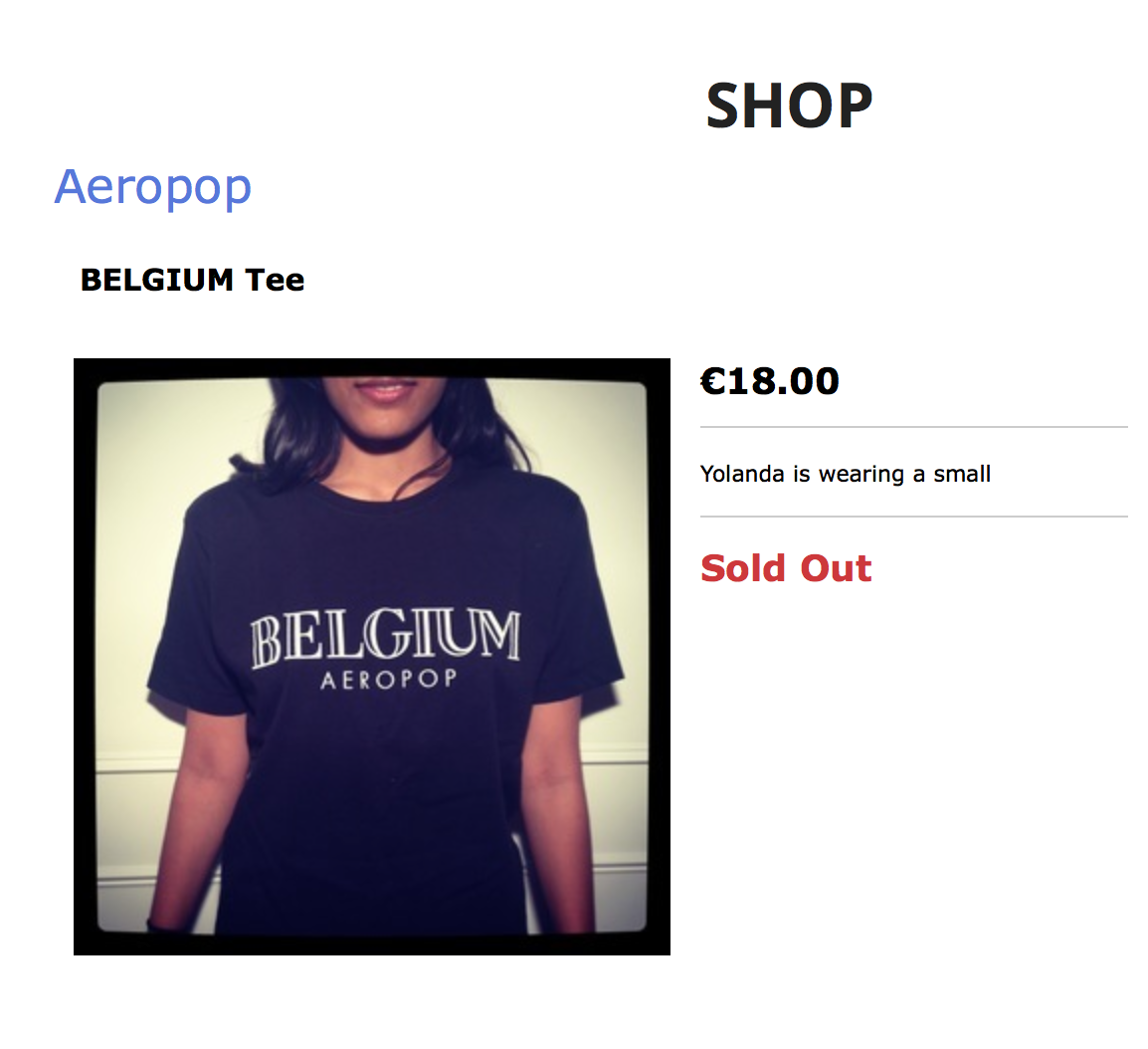 The BELGIUM T-shirts are now sold out.
Limited stocks are still available in the Logo Tee’s in black and white.
Check the shop here