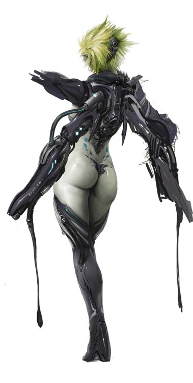 sexy alien girl sci fi kunst