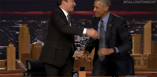 fallontonight:  Jimmy and Obama take some time to write their thank you notes.