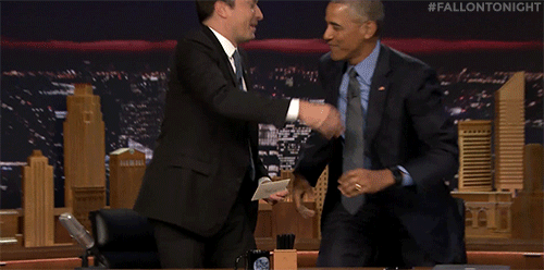 Porn fallontonight:  Jimmy and Obama take some photos
