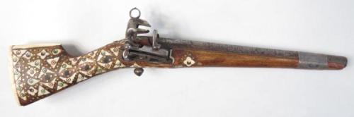 Bone mounted miquelet pistol originating from the Caucuses, 19th century.from Auctions Imperial